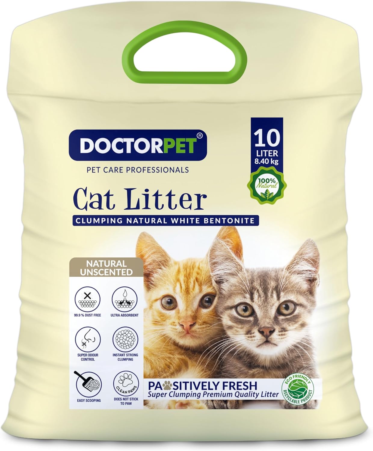 Doctor Pet Cat Litter - Unscented - 10L