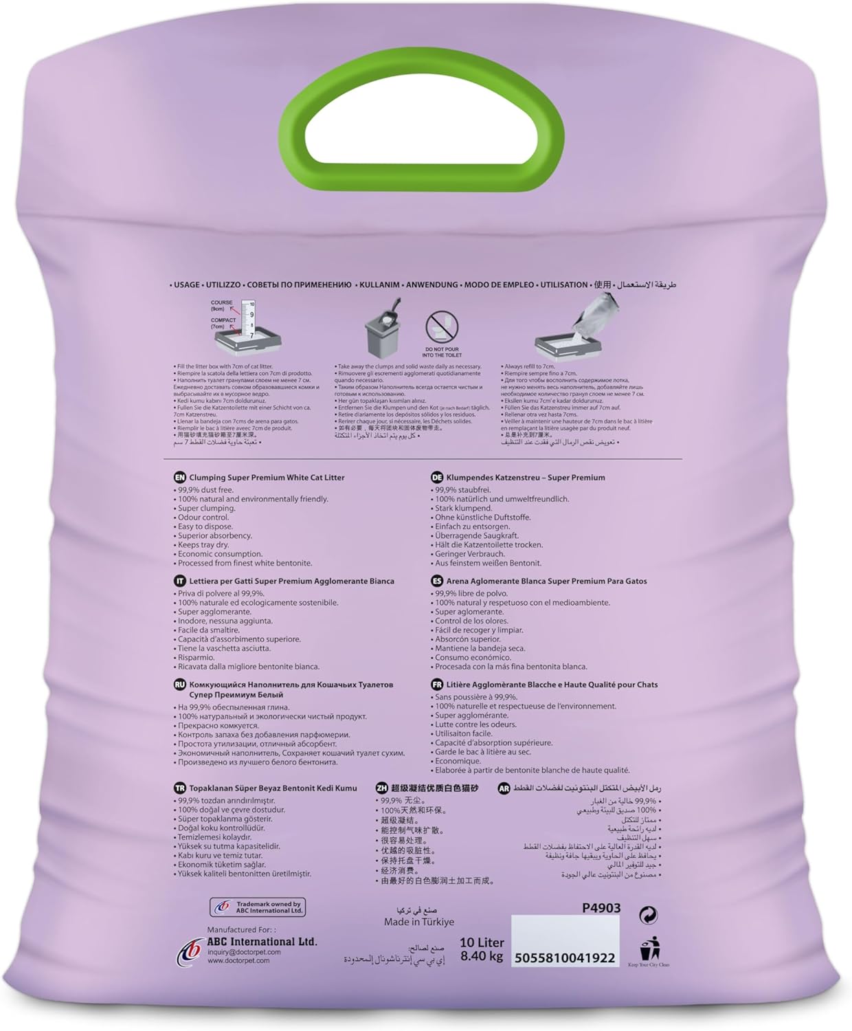 Doctor Pet Cat Litter - Lavender - 10L - Image 5