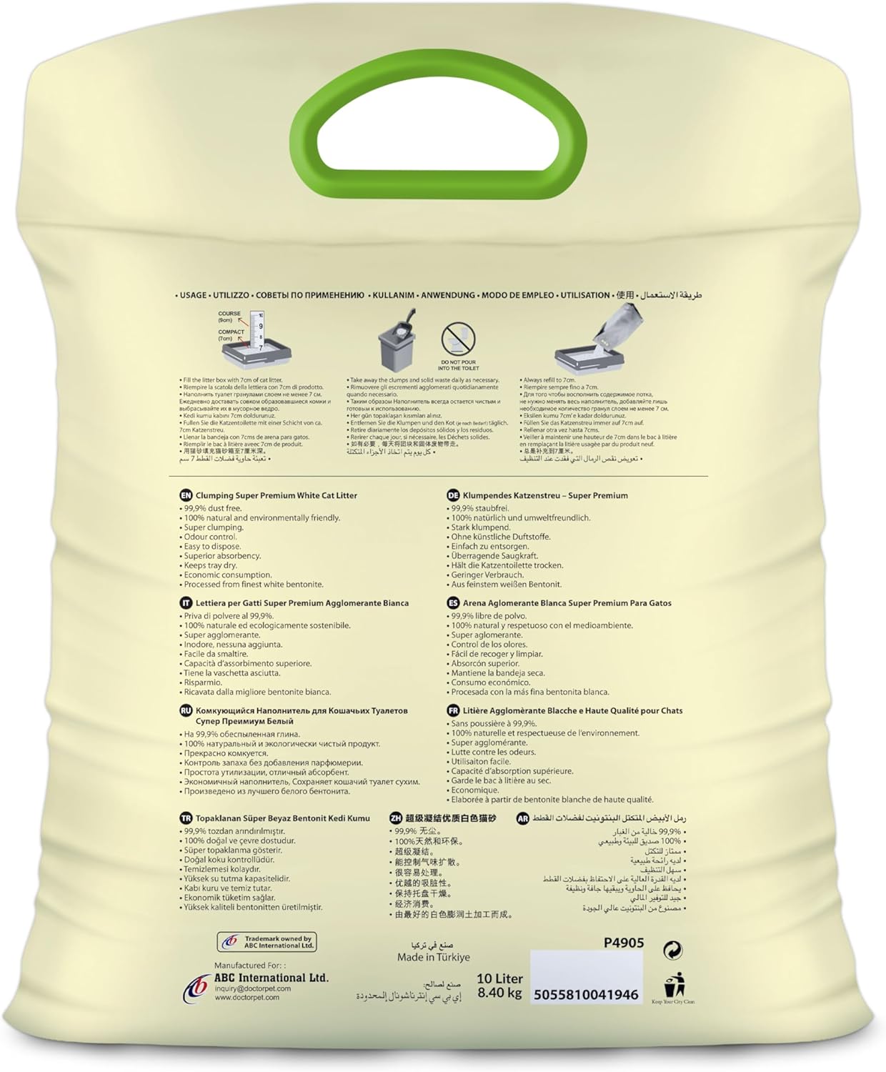 Doctor Pet Cat Litter - Unscented - 10L - Image 2