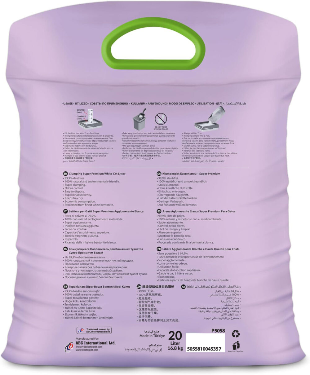Doctor Pet Cat Litter - Lavender - 20L - Image 2