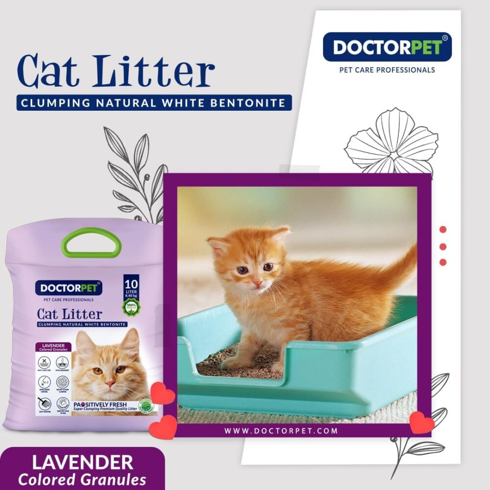 Doctor Pet Cat Litter - Lavender - 10L - Image 4