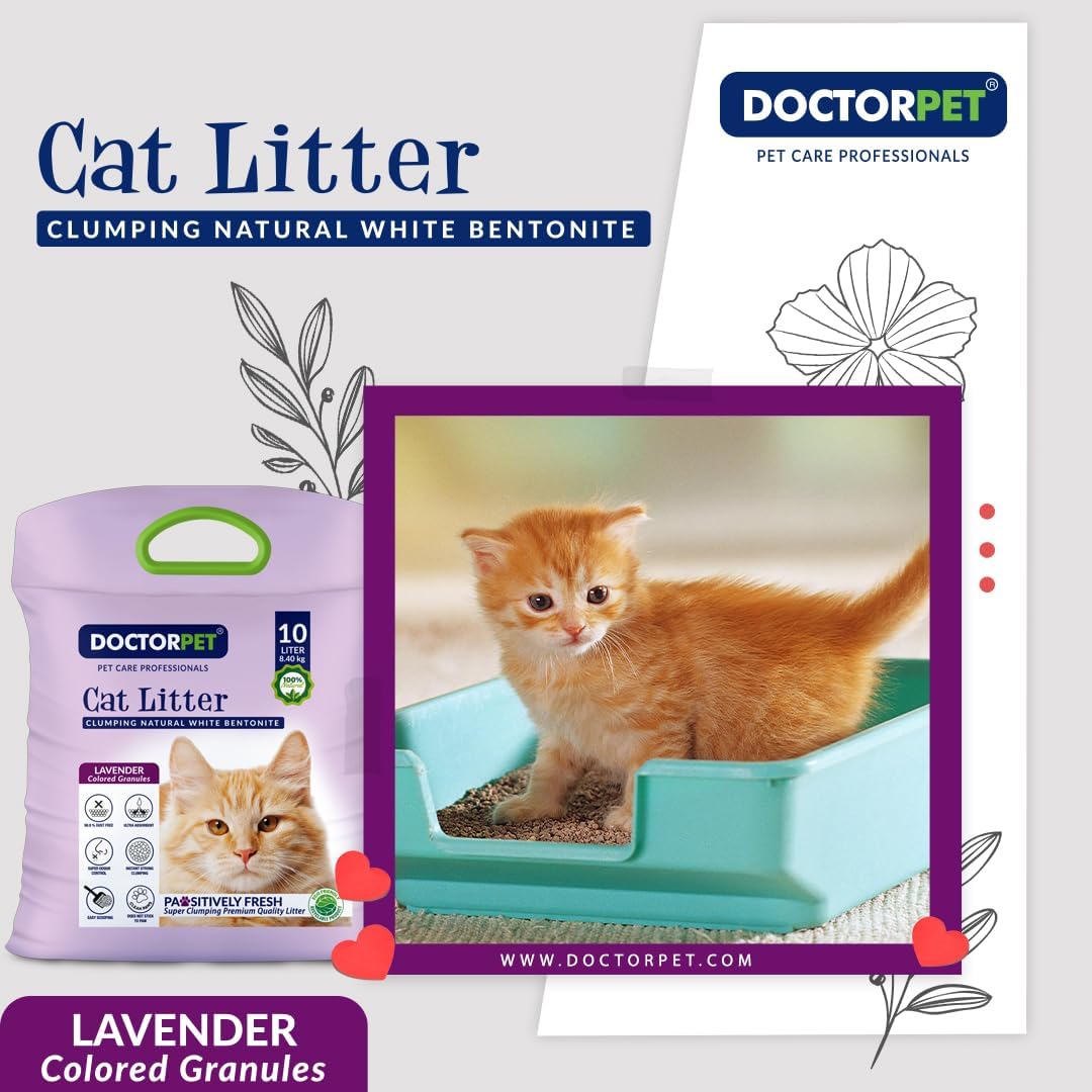 Doctor Pet Cat Litter - Lavender - 10L - Image 4