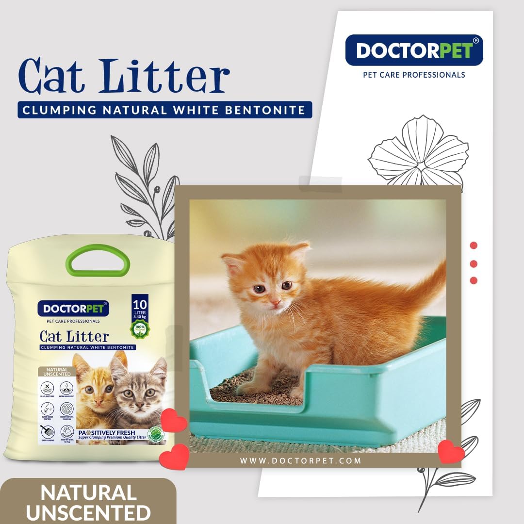 Doctor Pet Cat Litter - Unscented - 10L - Image 3