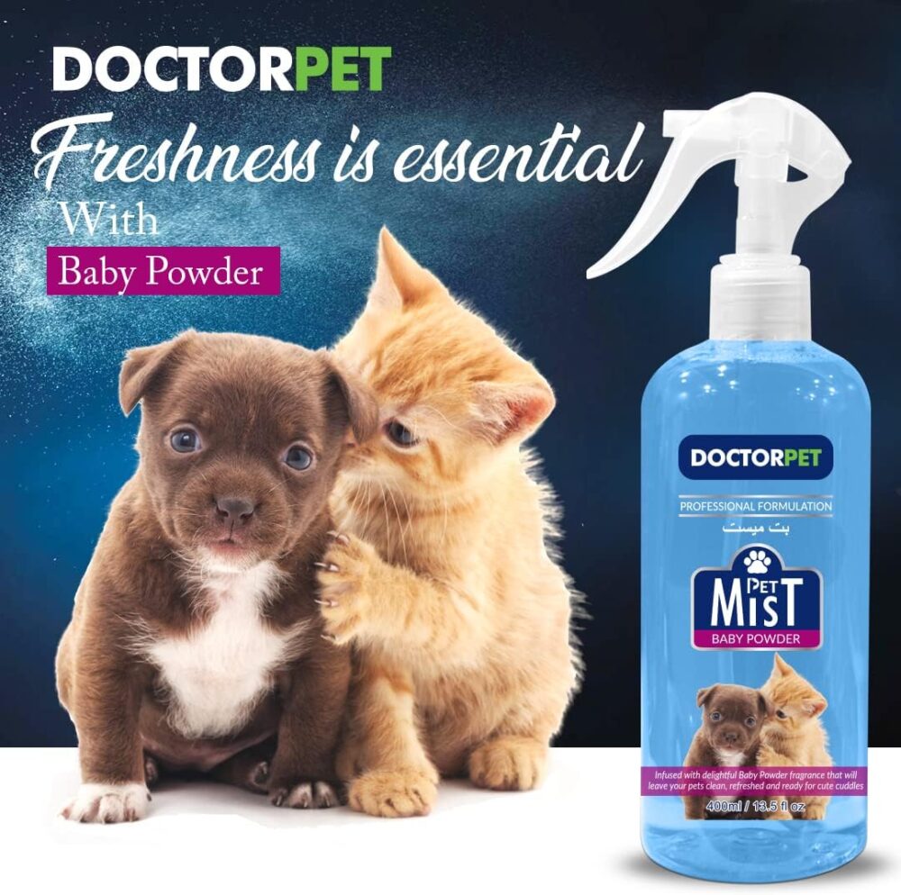 Doctor Pet Baby Powder Fragrance - Mist Cologne - 400ML - Image 3