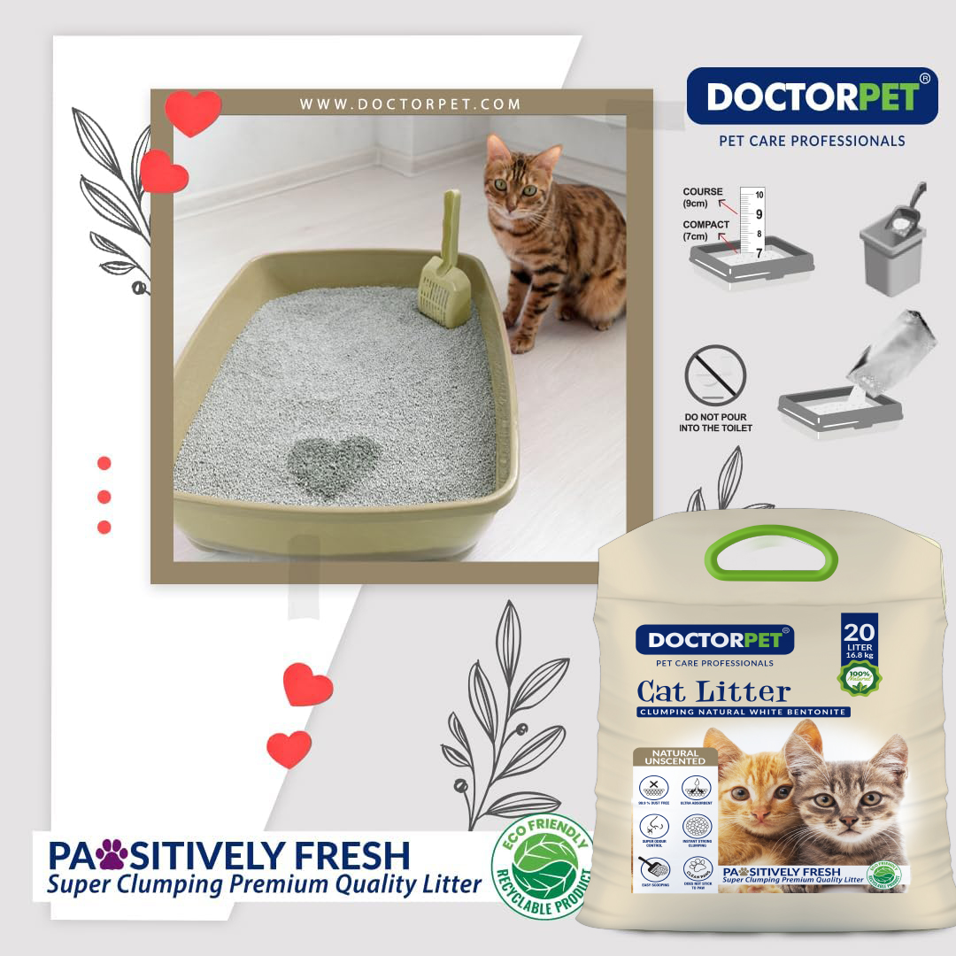 Doctor Pet Cat Litter – Unscented - 20L - Image 4