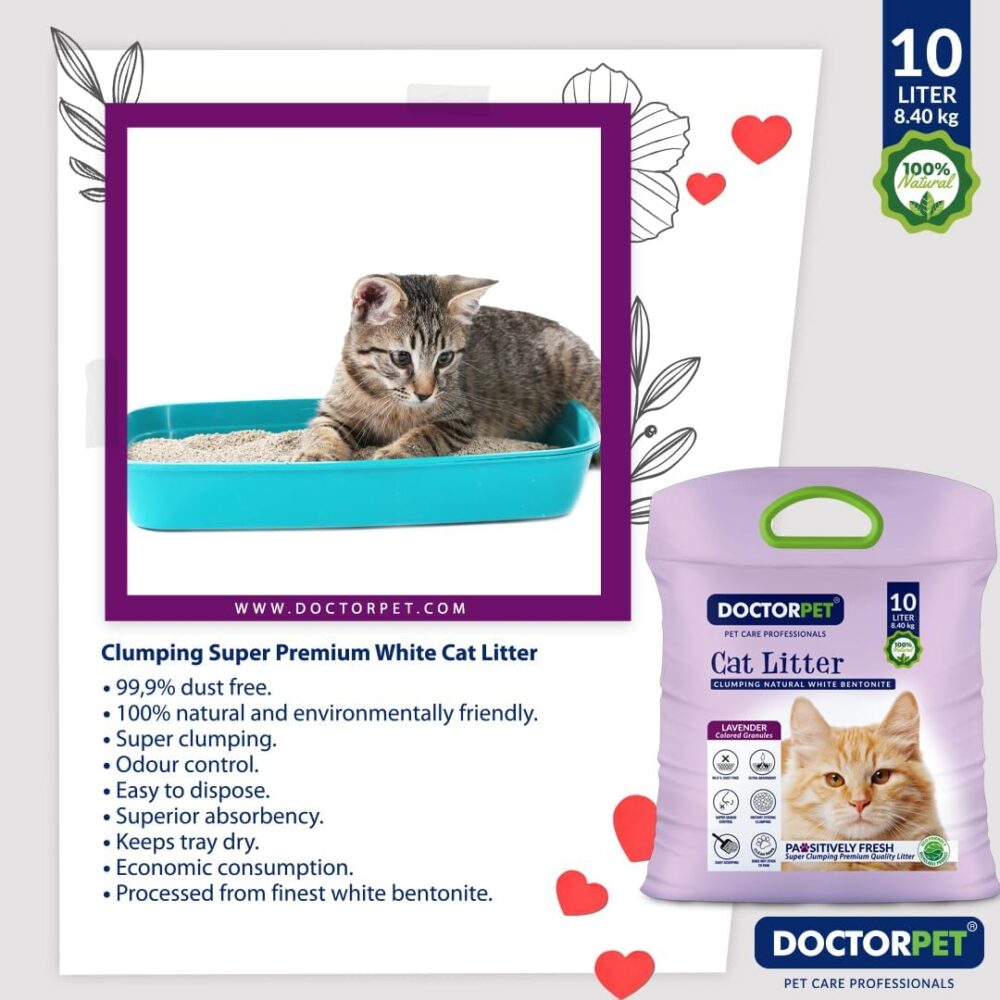 Doctor Pet Cat Litter - Lavender - 10L - Image 6