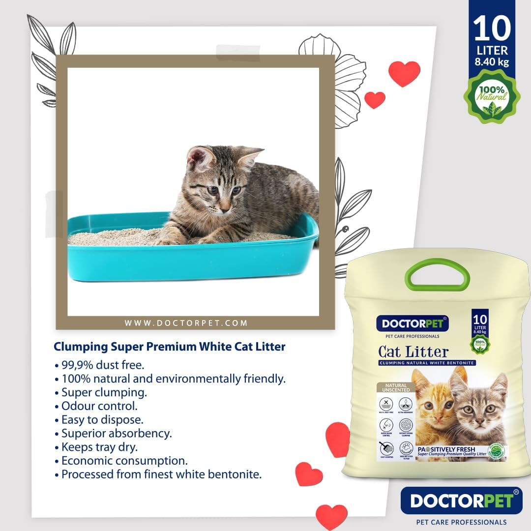 Doctor Pet Cat Litter - Unscented - 10L - Image 6