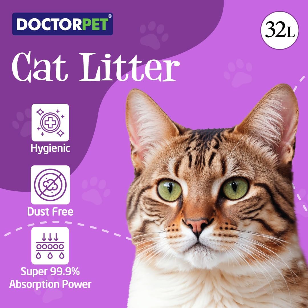 Doctor Pet Silica Gel Cat Litter - Lavender - 32L - Image 5