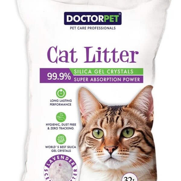 Doctor Pet Silica Gel Cat Litter-Lavender-32L