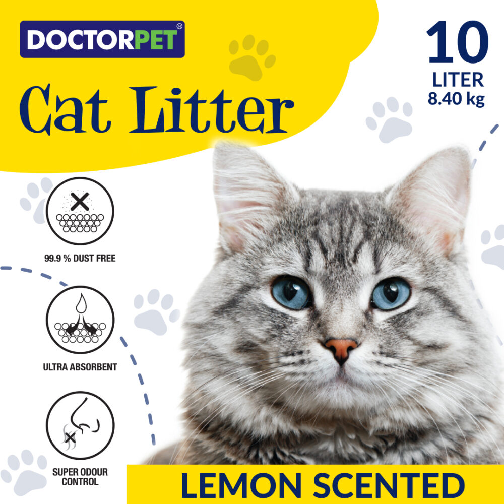 Doctor Pet Cat Litter - Lemon - 10L - Image 3