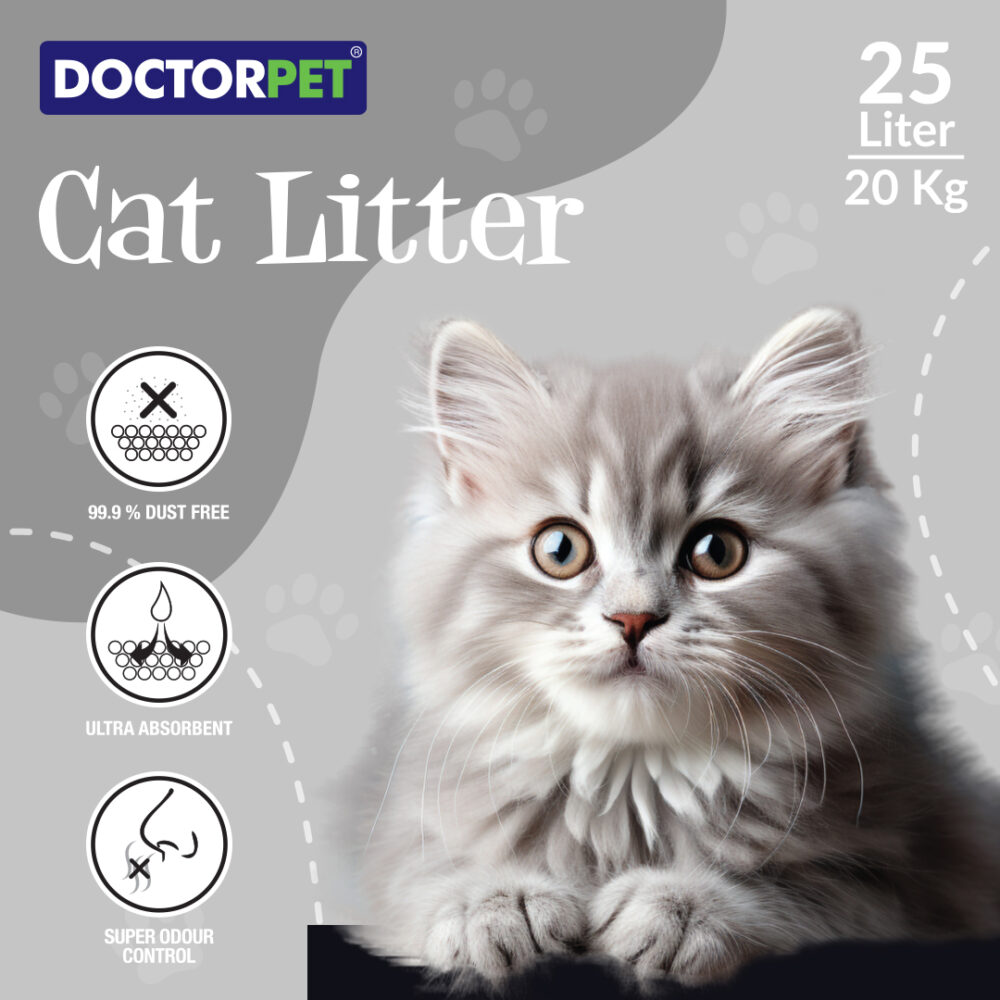 Doctor Pet Lavender Scented - Clumping Cat Litter - 25L - Image 7