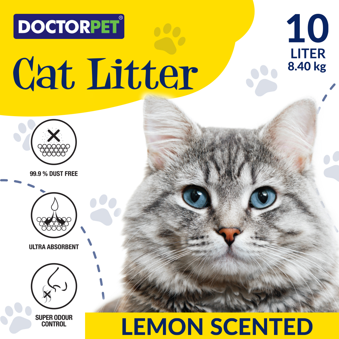 Doctor Pet Cat Litter - Lemon - 10L - Image 3