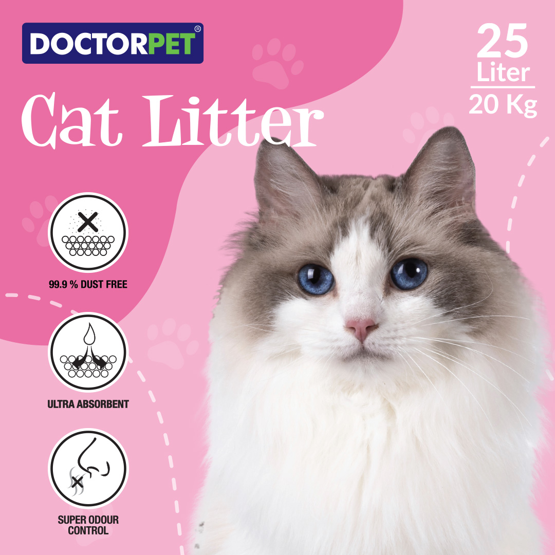 Doctor Pet Cat Litter - Baby Powder - 25L - Image 2