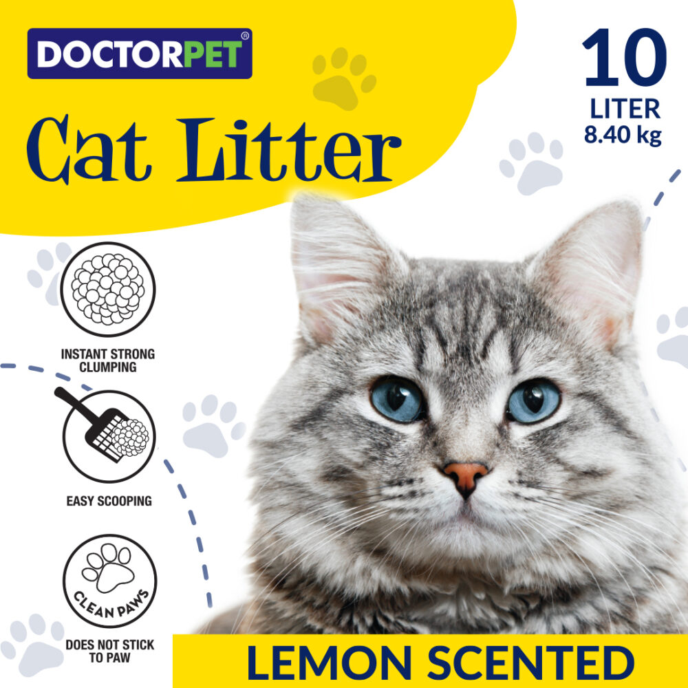 Doctor Pet Cat Litter - Lemon - 10L - Image 4