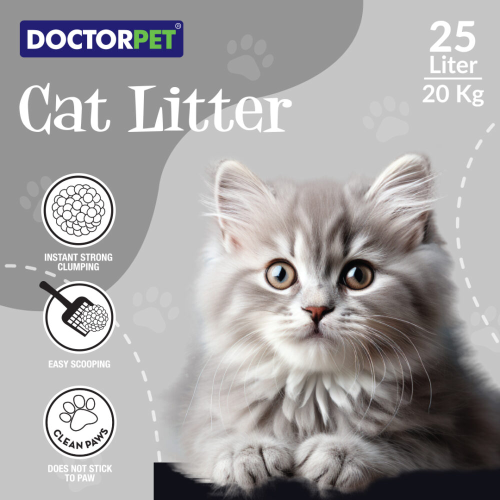Doctor Pet Lavender Scented - Clumping Cat Litter - 25L - Image 6