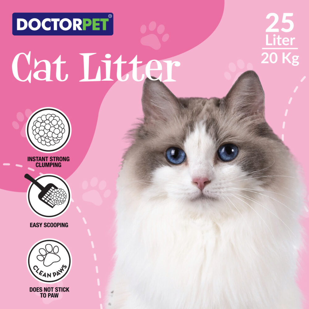 Doctor Pet Cat Litter - Baby Powder - 25L - Image 3