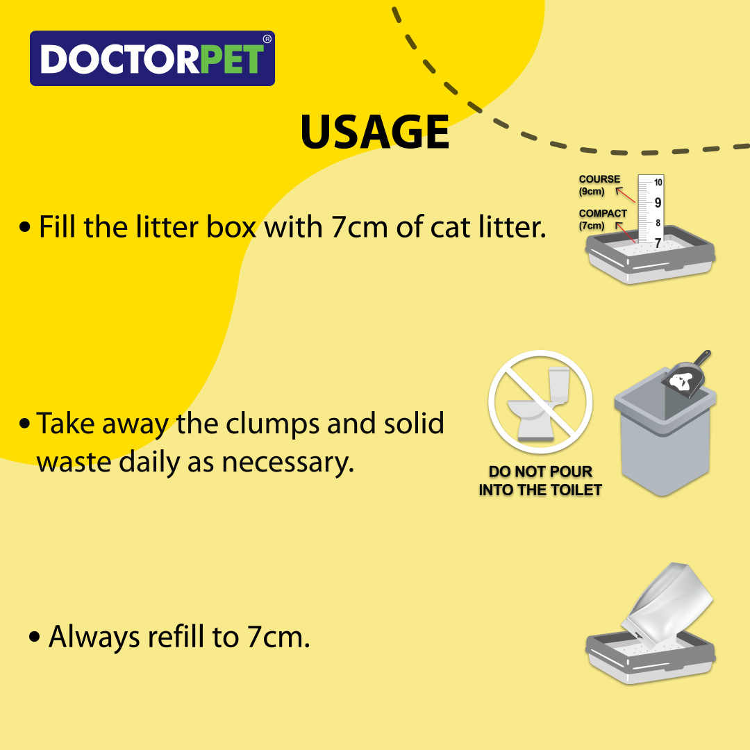 Doctor Pet Cat Litter – Lemon - 25L - Image 5