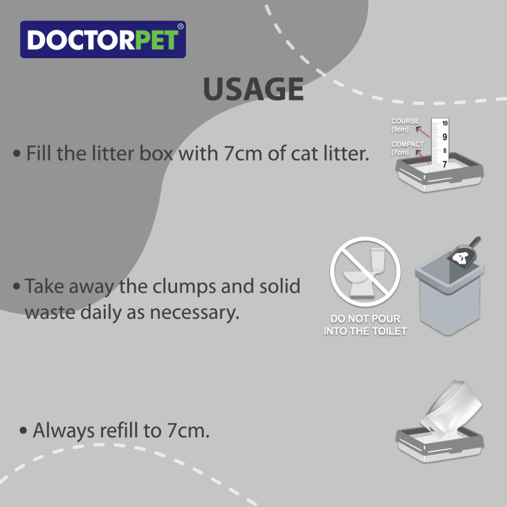 Doctor Pet Lavender Scented - Clumping Cat Litter - 25L - Image 4
