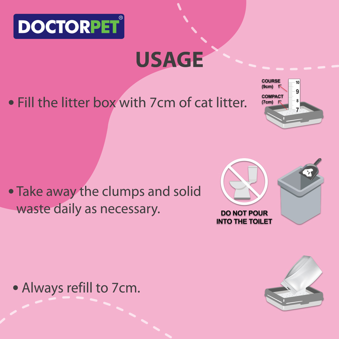 Doctor Pet Cat Litter - Baby Powder - 25L - Image 5