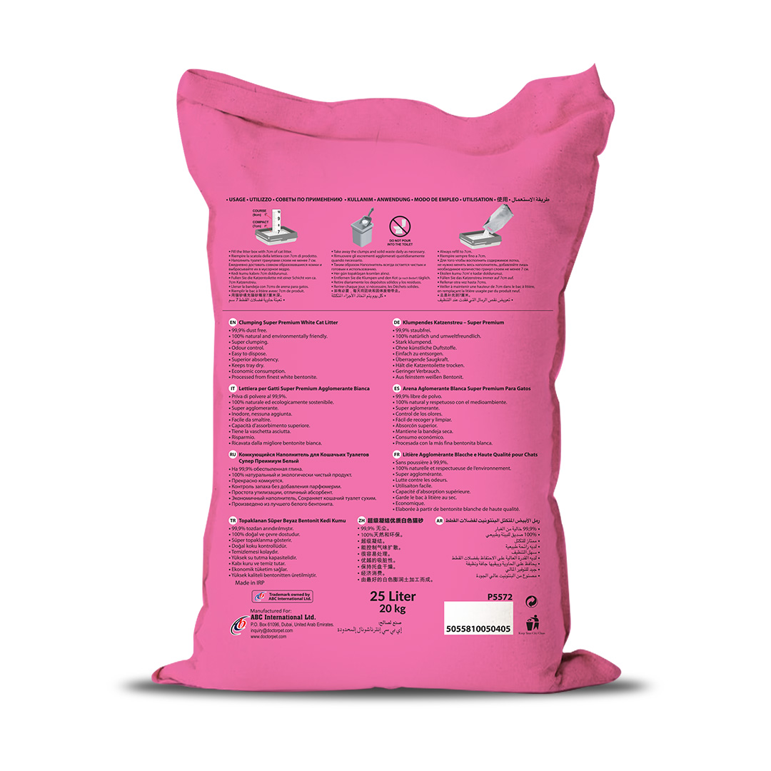Doctor Pet Cat Litter - Baby Powder - 25L - Image 7