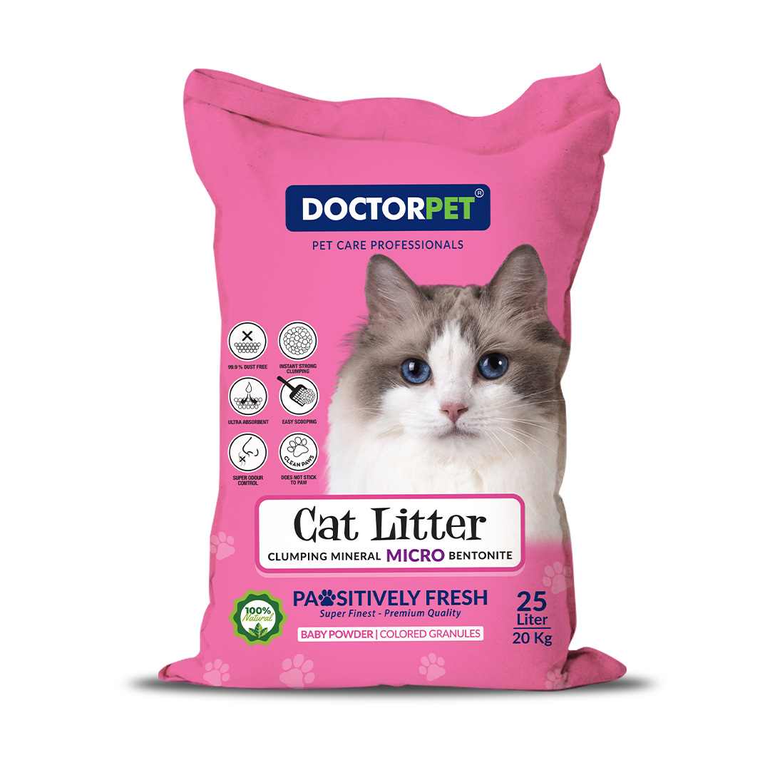 Doctor Pet Cat Litter - Baby Powder - 25L