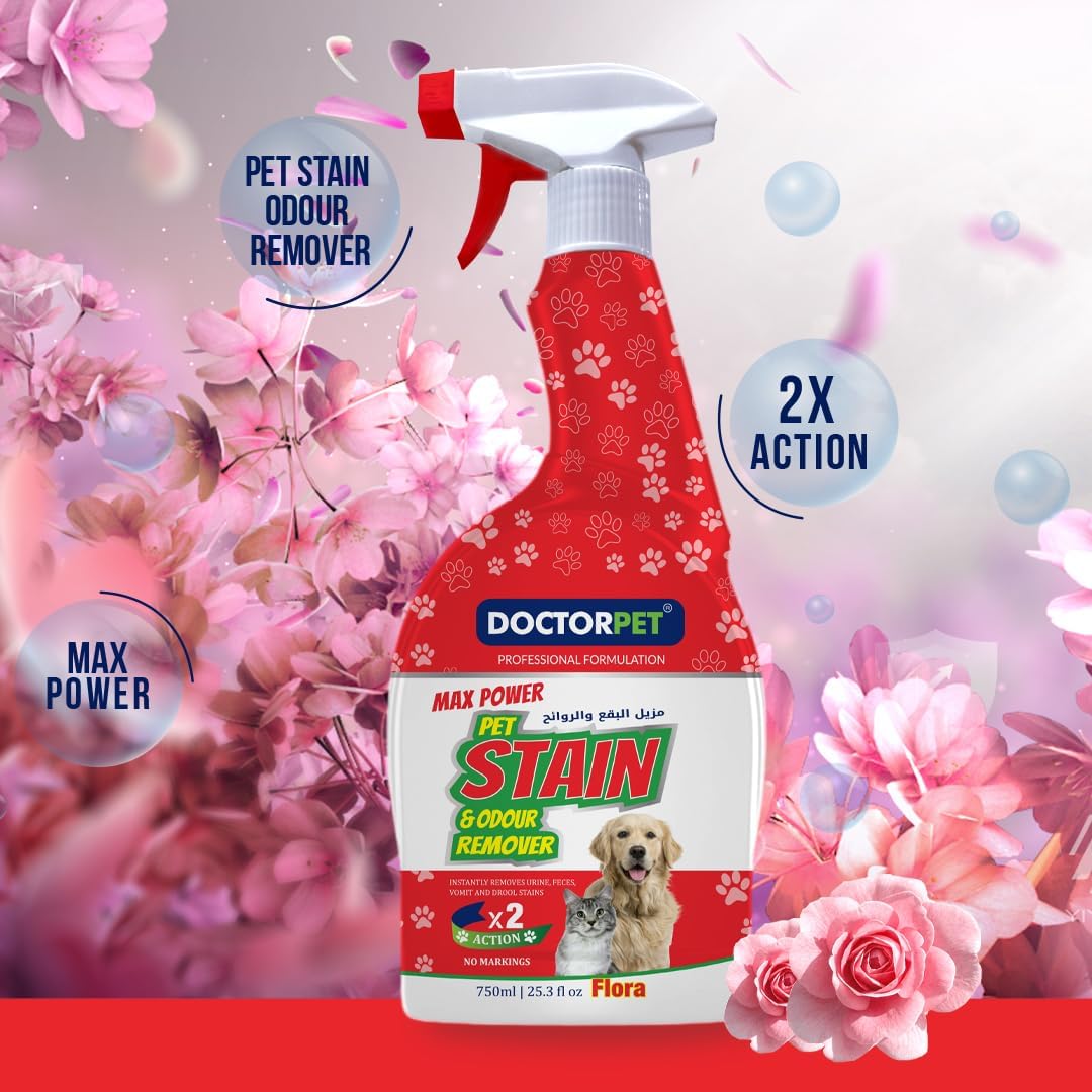 Doctor Pet Stain and Odour Remover – Floral - 750ML