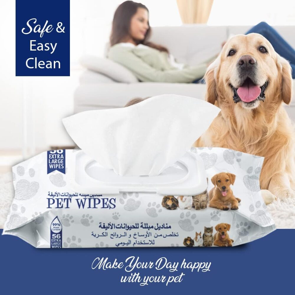 Dr Pet Doctor Pet Wipes for Cats and Dogs 56 Sheets, X-Large - Image 6