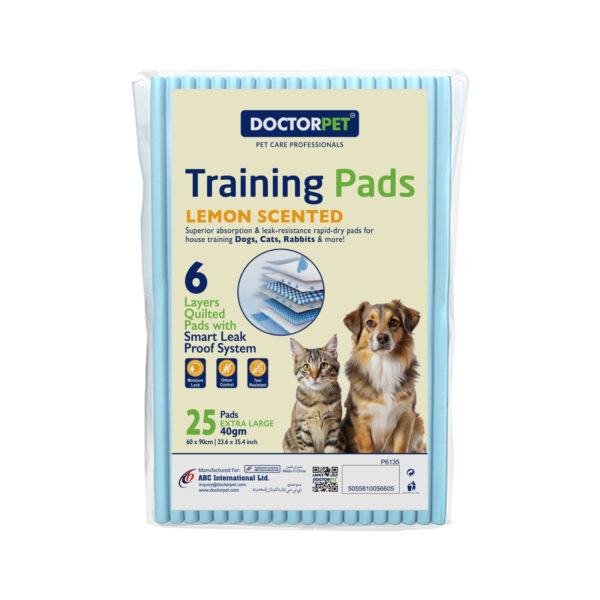 Doctor Pet Training Pads 60x90cm 40g Regular Lemon 25's -