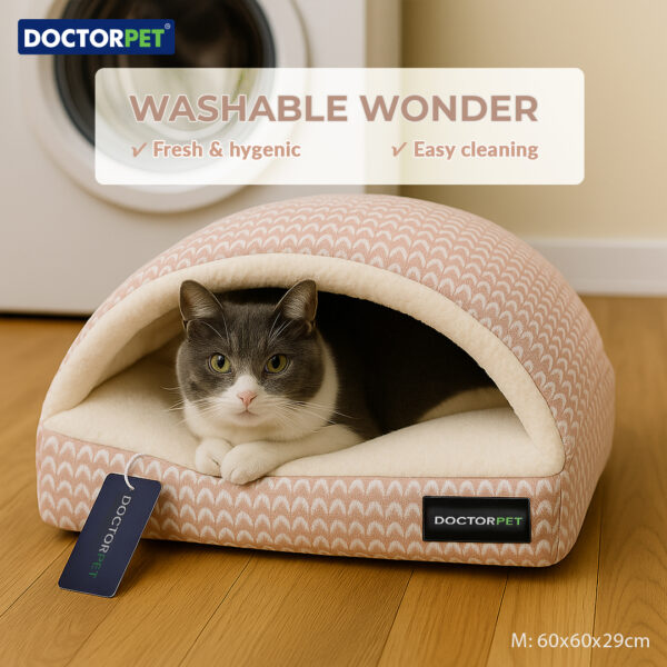 Doctor Pet Block Sleeping Pet Bed Medium - Pink -