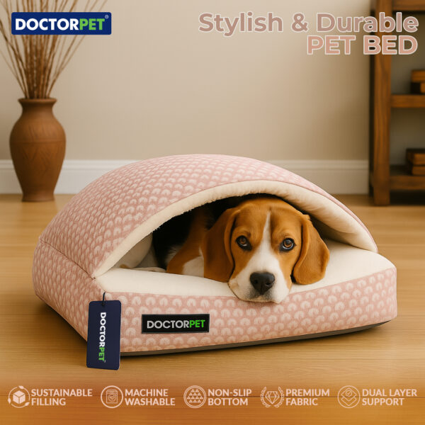Doctor Pet Block Sleeping Pet Bed Small - Pink -