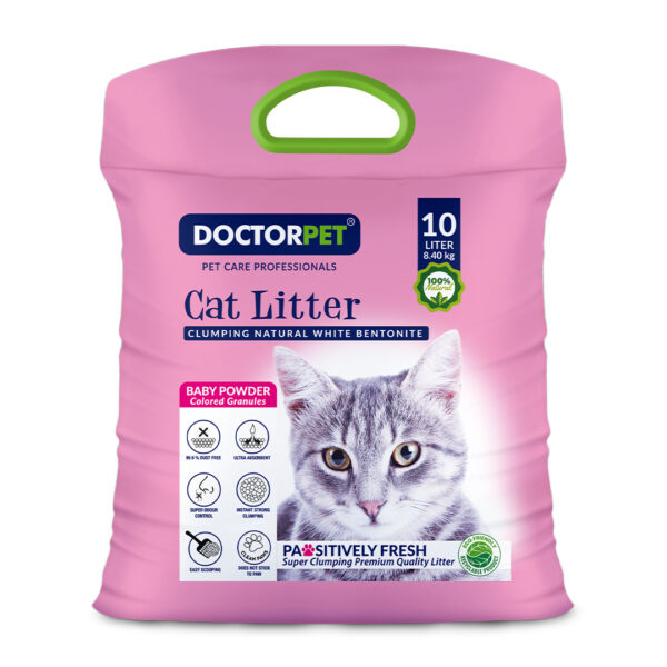 Doctor Pet Cat Litter Baby Powder 10L –