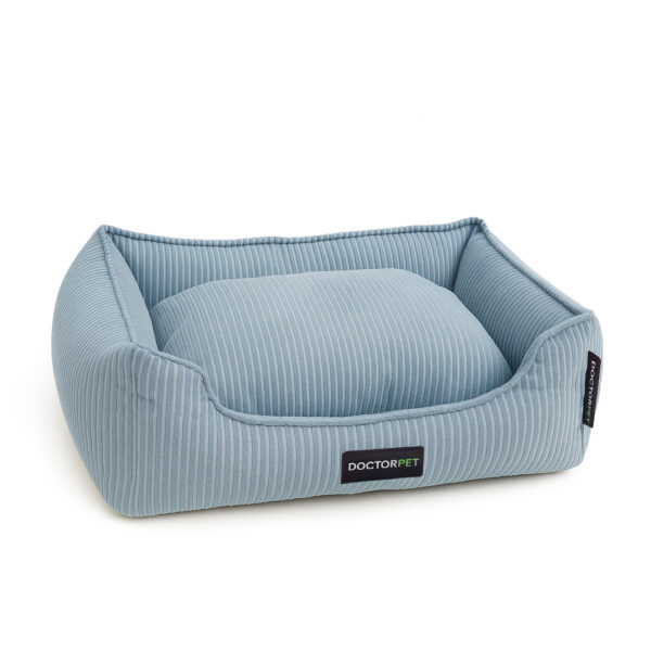 Doctor Pet Corduroy Pet Bed Large - Baby Blue -