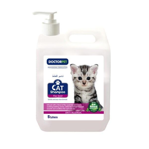 Doctor Pet Cat Shampoo Flax Seed 5 Liters –