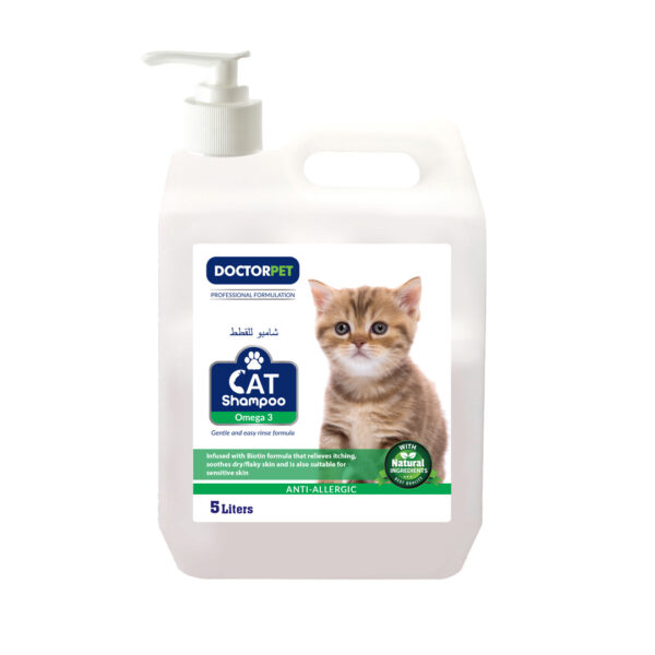Doctor Pet Cat Shampoo Omega-3 5 Liters –
