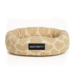 DOCTOR PET HEART DOG BEIGE BED